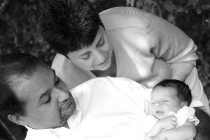 Judy, Jacques, and baby Javin shortly after his birth in 2009 Photography by Buzzy Photography (buzzyphoto.com)