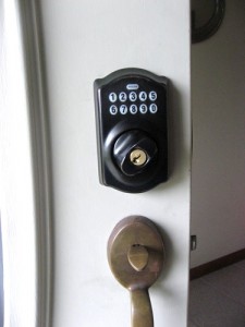 Schlage Lock Outside View