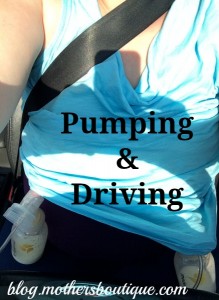 breast pump flanges and seat belt